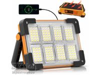 Lampă de lucru LED reîncărcabilă cu USB și încărcare solară