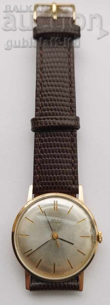 Vintage Poljot Watch, Gold, 14K, 583, USSR, diam. 33 mm with price 2600.00 BGN | € 1329.36 Vintage Poljot Watch, Gold, 14K, 583, USSR, diam. 33 mm with price 2600.00 BGN | € 1329.36