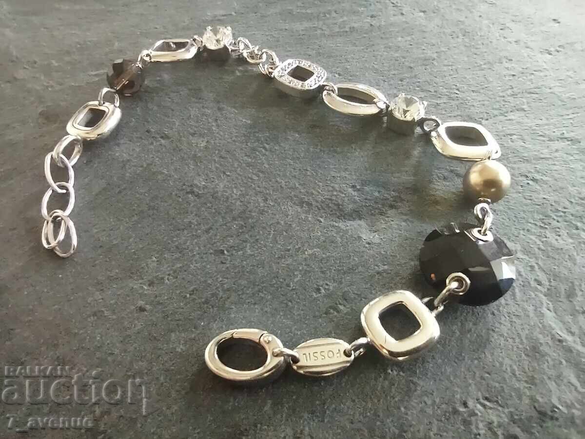 Brățară argint, Fossil, ștanță 925 și marcaj 24.10.25 Brățară argint, Fossil, ștanță 925 și marcaj 24.10.25