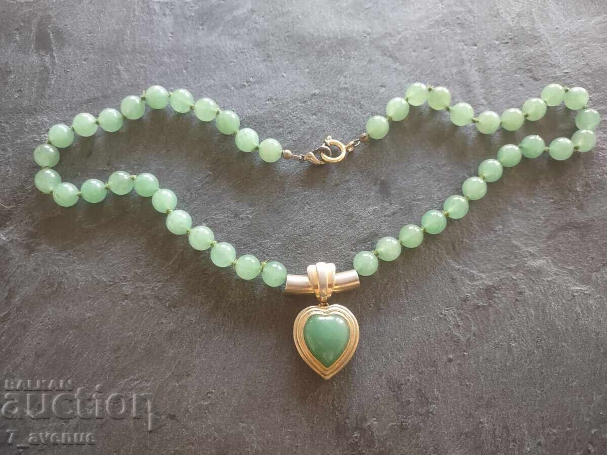 Livrarea Colier lănțișor bijuterie Aventurin, inimă 24.10.25 Livrarea Colier lănțișor bijuterie Aventurin, inimă 24.10.25