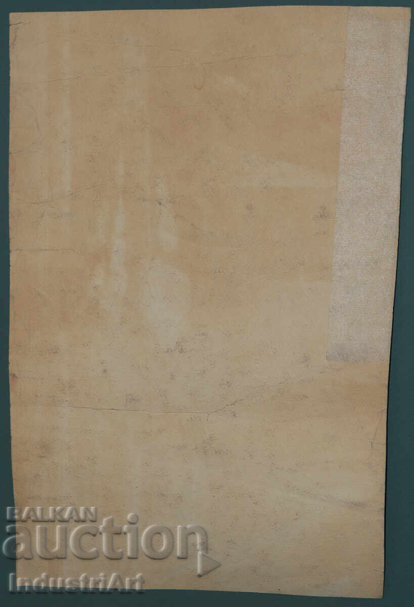 Pictură veche acuarelă figuri - 7 Pictură veche acuarelă figuri - 7