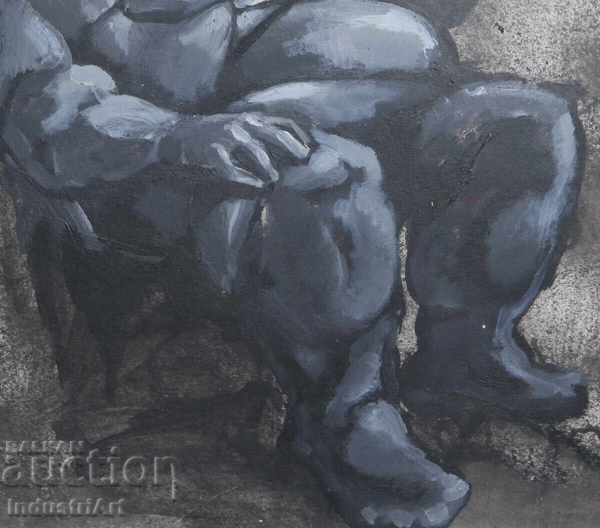 Artă abstractă tempera compoziție figurativă - 6 Artă abstractă tempera compoziție figurativă - 6