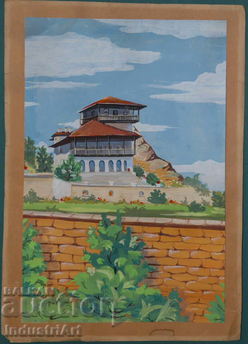 Παλιός πίνακας με τέμπερα, τοπίο με τιμή 150.00 BGN | € 76.69