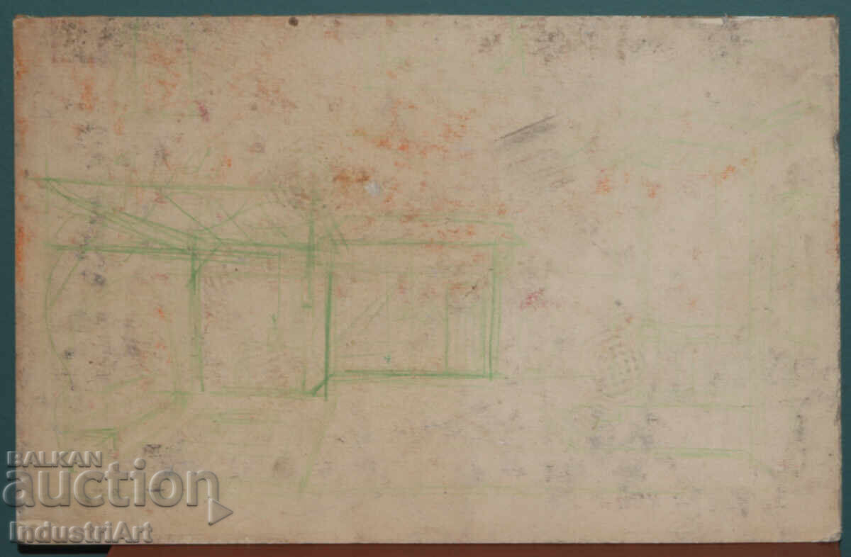 Old Tempera Painting, Revival Interior - 6