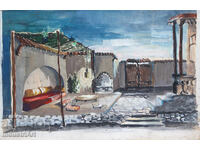 Old Tempera Painting, Revival Interior