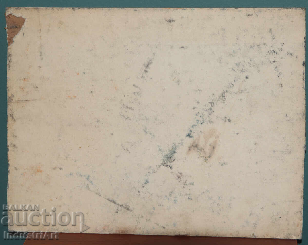 Стара картина темпера възрожденски интериор - 6