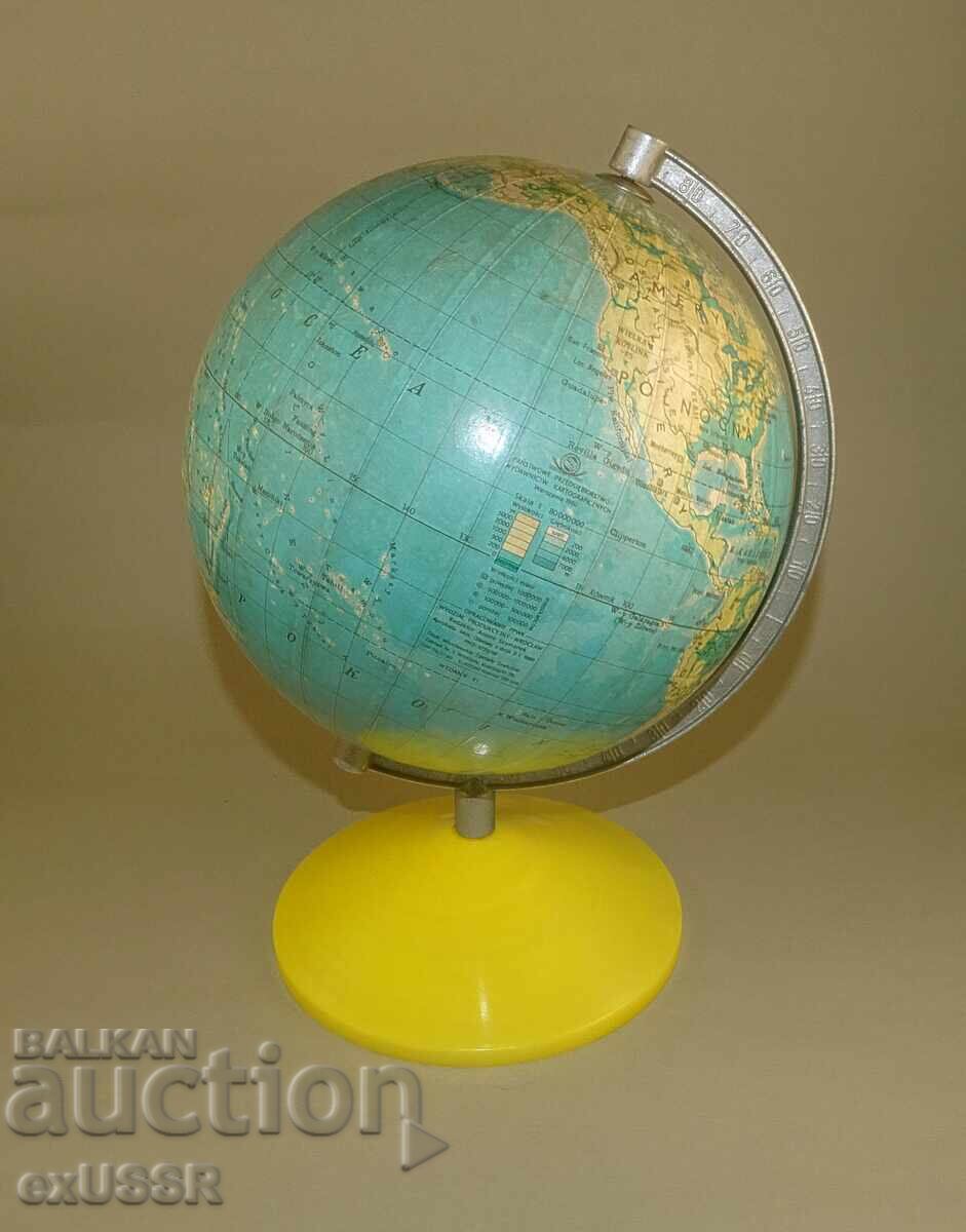 Old Polish Tabletop Globe World Map