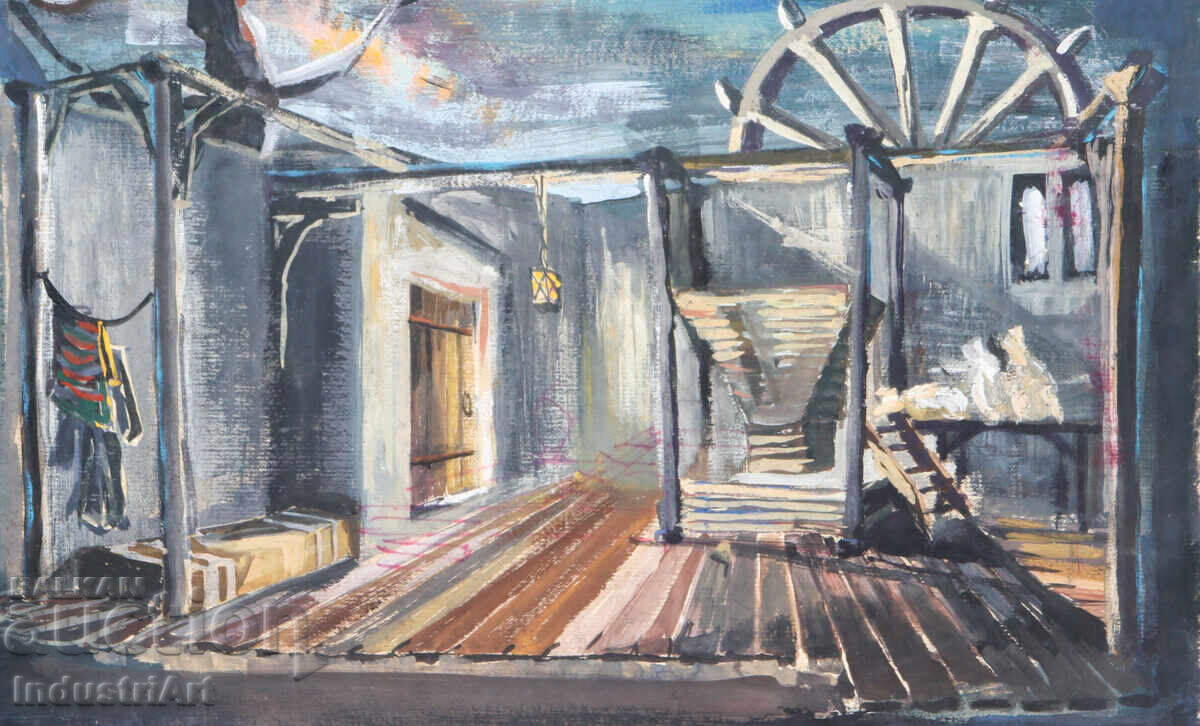 Old Tempera Painting, Revival Interior