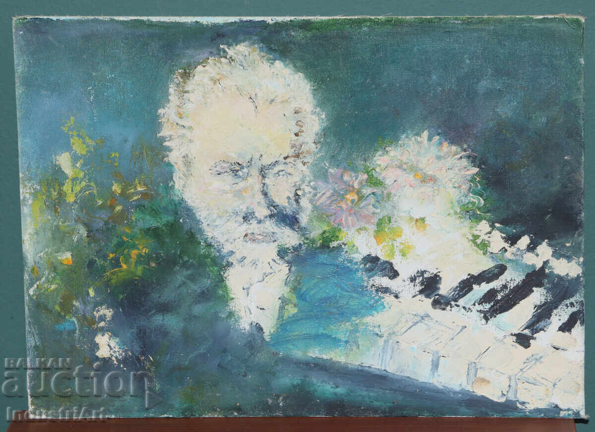 Σύγχρονος πίνακας ελαιογραφίας πορτρέτο με τιμή 140.00 BGN | € 71.58