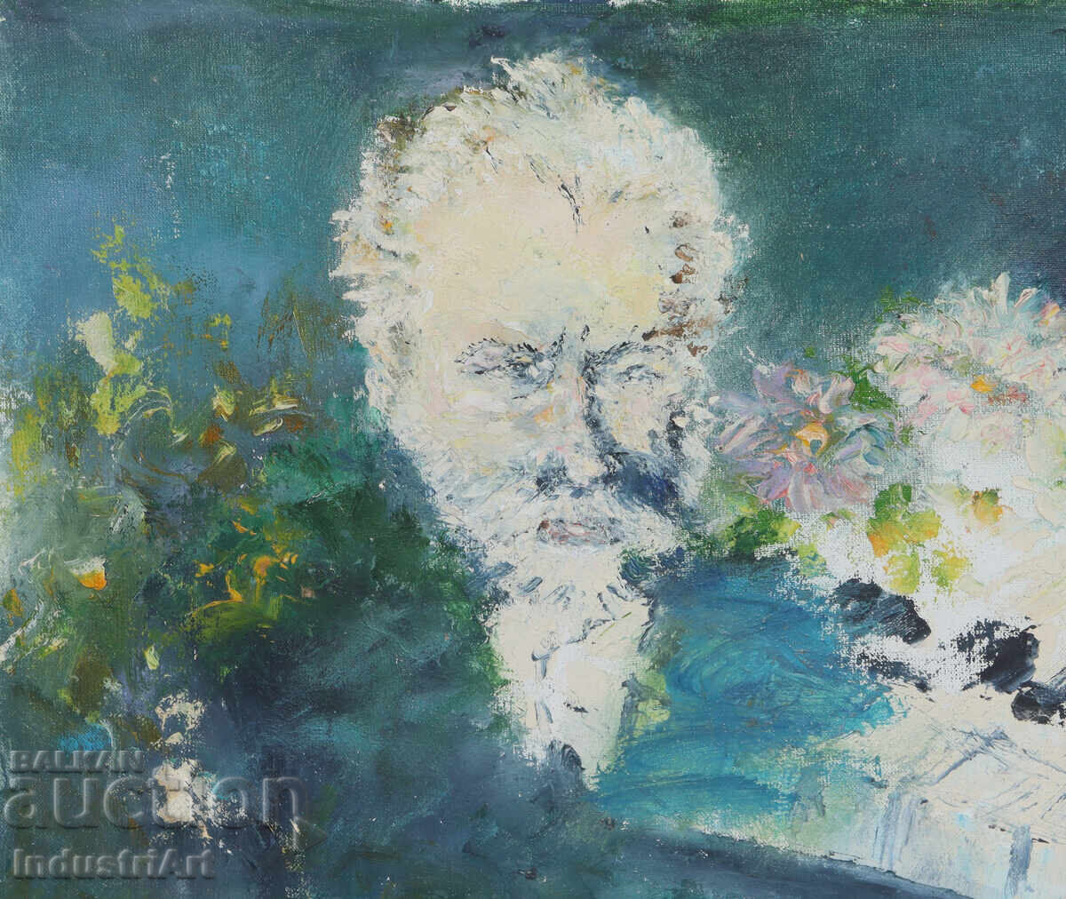 Δημοπρασία Σύγχρονος πίνακας ελαιογραφίας πορτρέτο