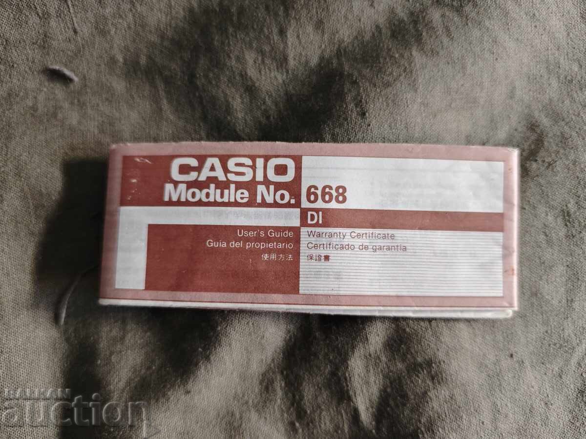 Casio 668 certificat