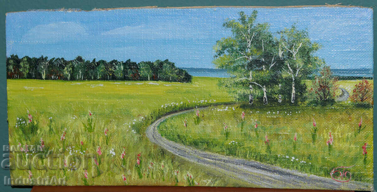 Σύγχρονος πίνακας ελαιογραφίας τοπίου με τιμή 170.00 BGN | € 86.92