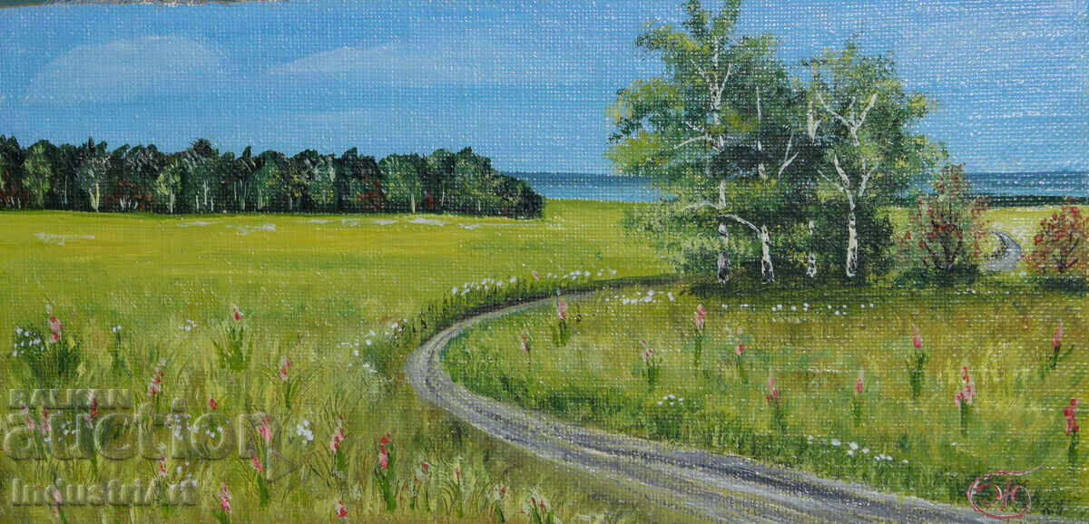 Σύγχρονος πίνακας ελαιογραφίας τοπίου