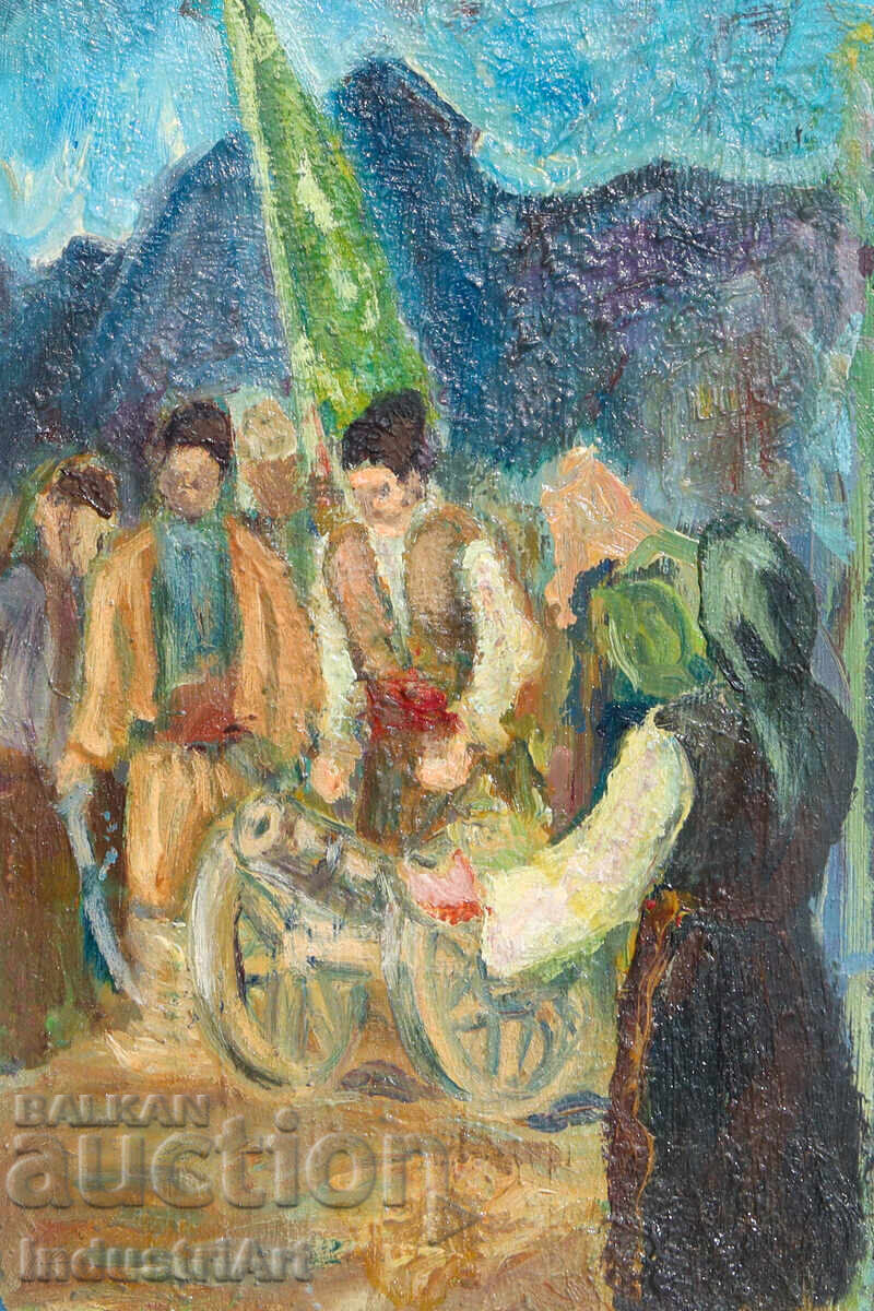 Стара картина маслени бои с цена 150.00 лв. | € 76.69