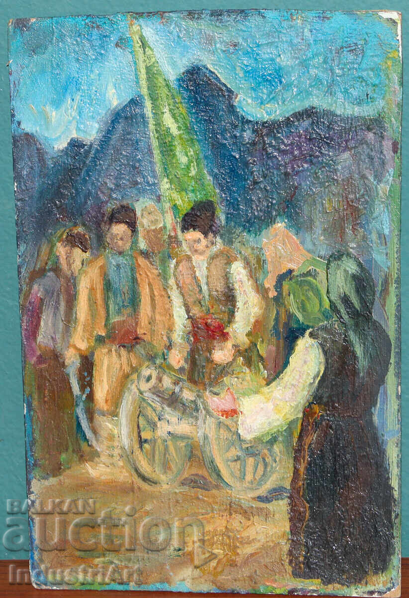 Аукцион Стара картина маслени бои
