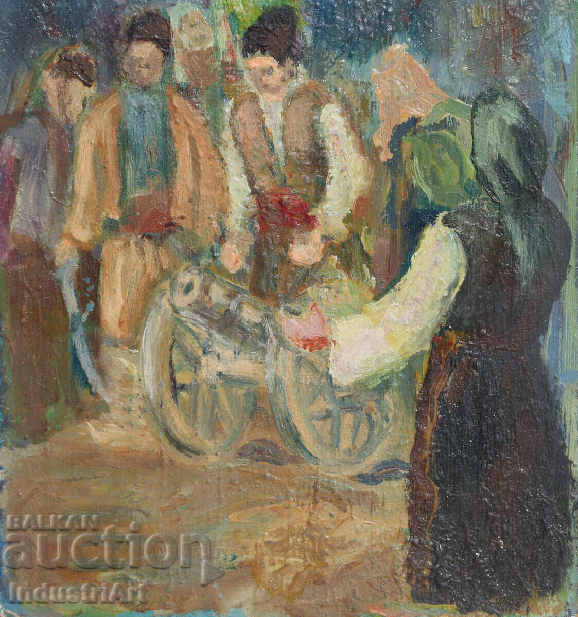 Стара картина маслени бои - 5