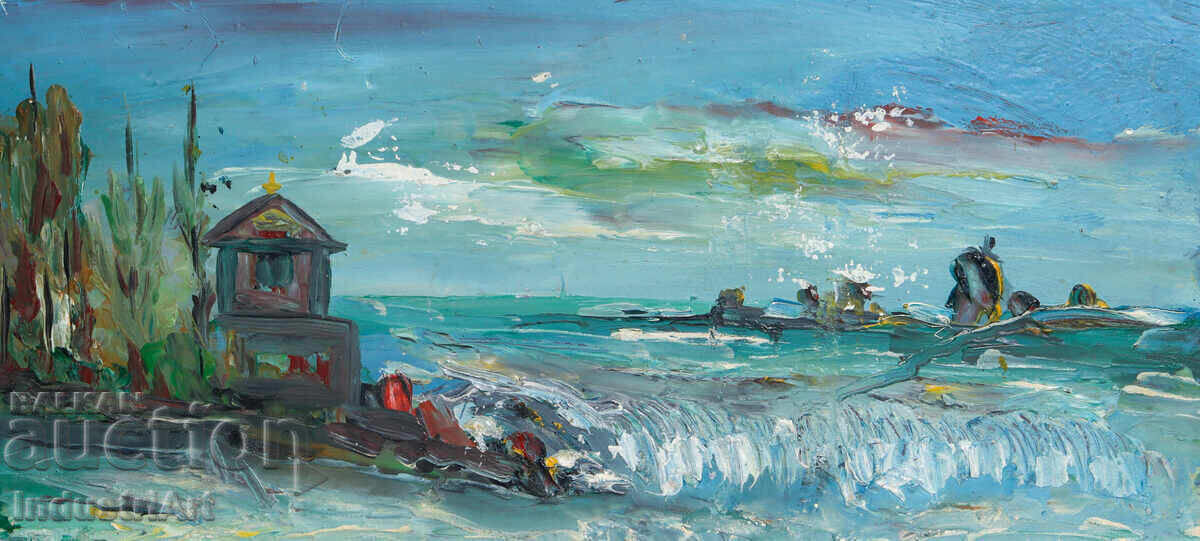 Σύγχρονος πίνακας ελαιογραφίας τοπίου