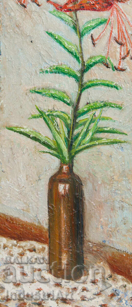 Oil painting still life with flowers - 6