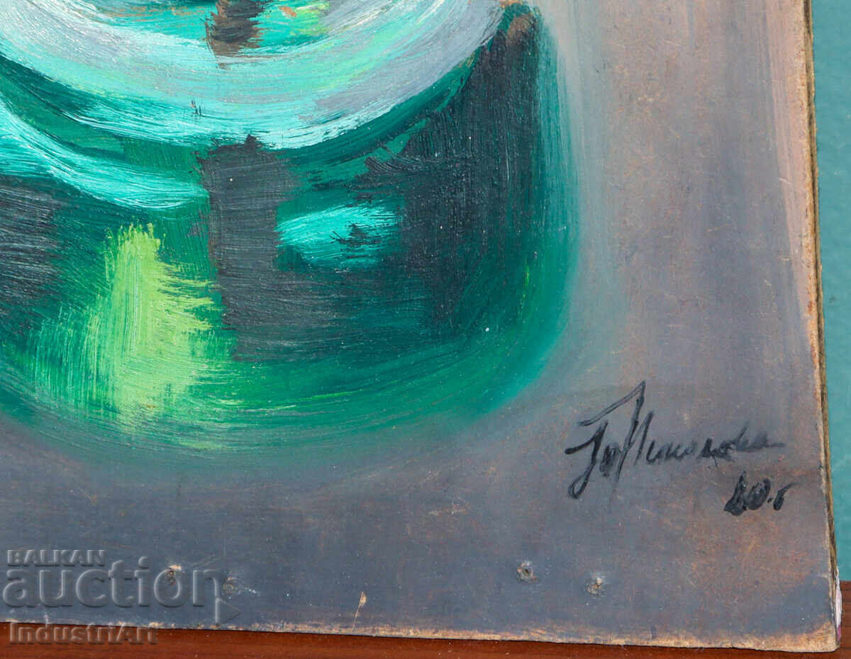 Oil painting still life with flowers - 6