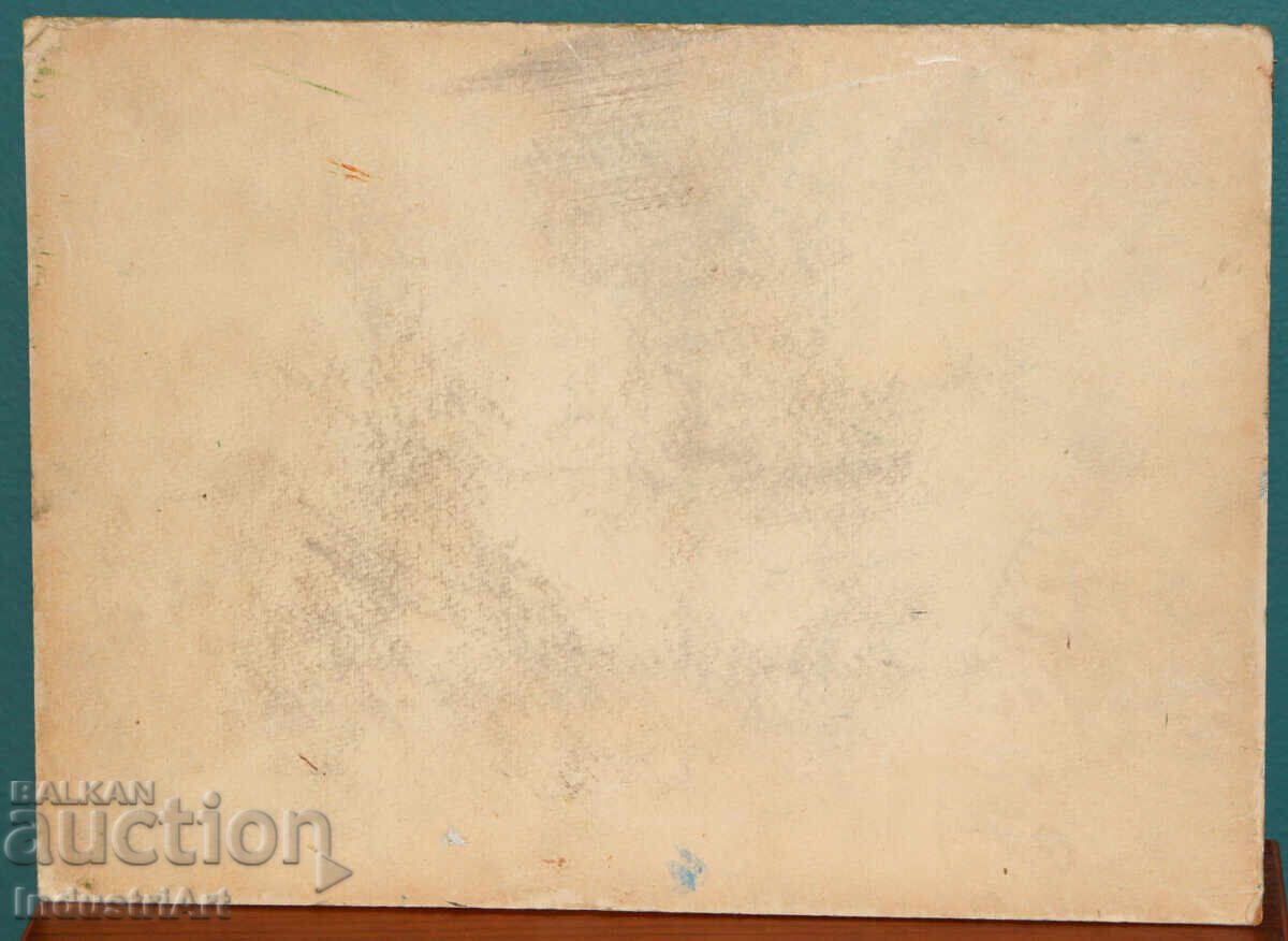 Παλιός ελαιογραφία αγροτικό τοπίο - 6