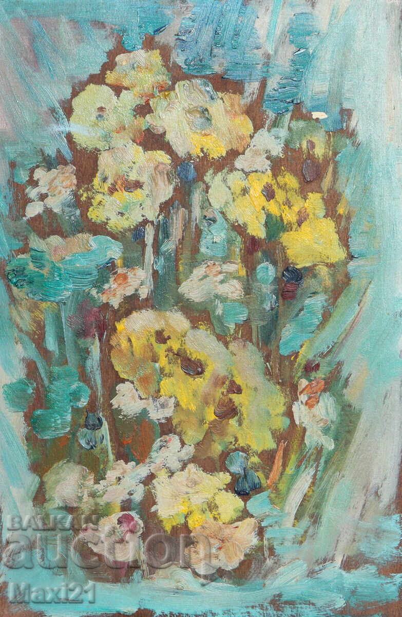 Licitație Tablou vechi natură statică flori