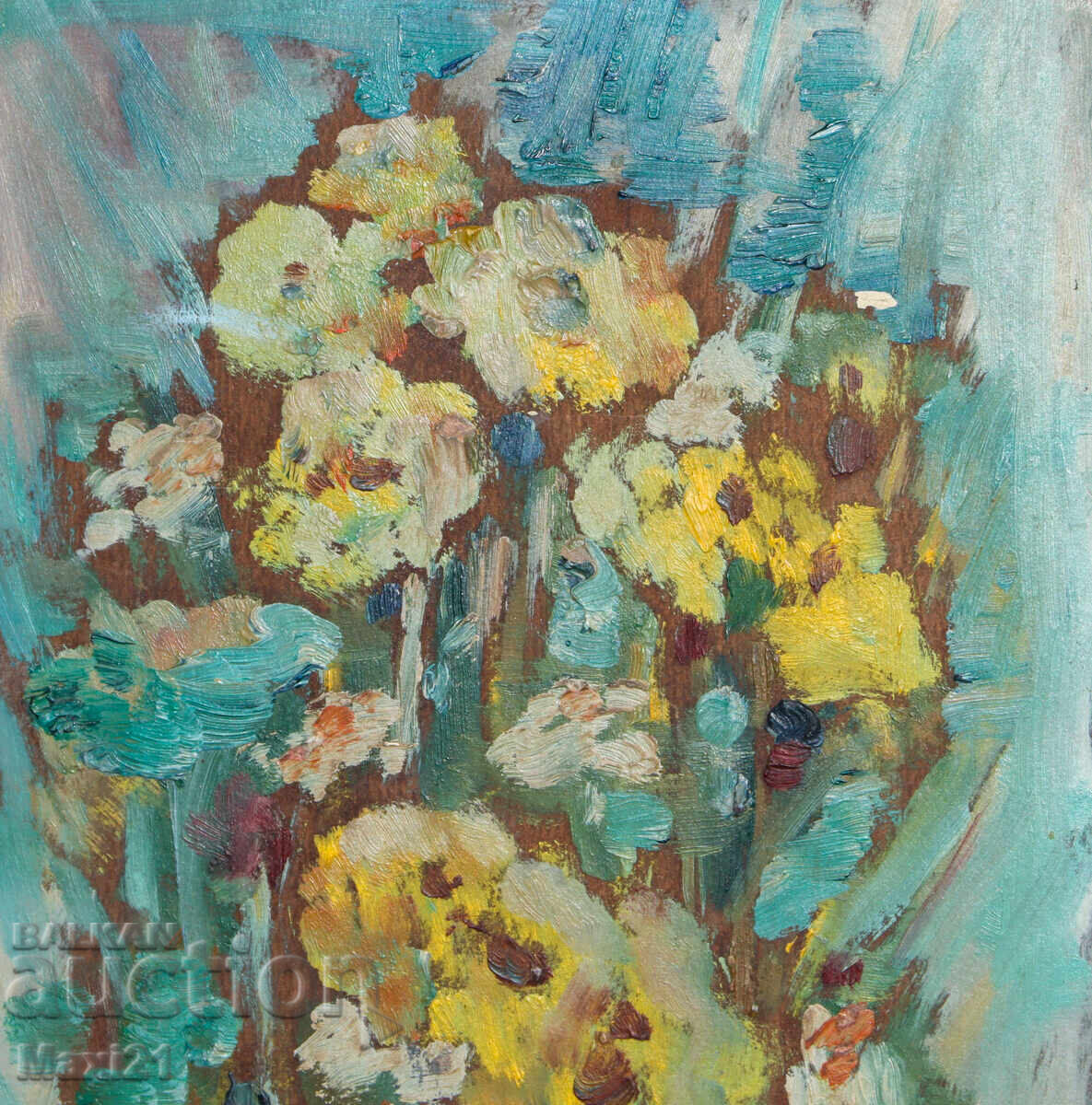 Livrarea Tablou vechi natură statică flori