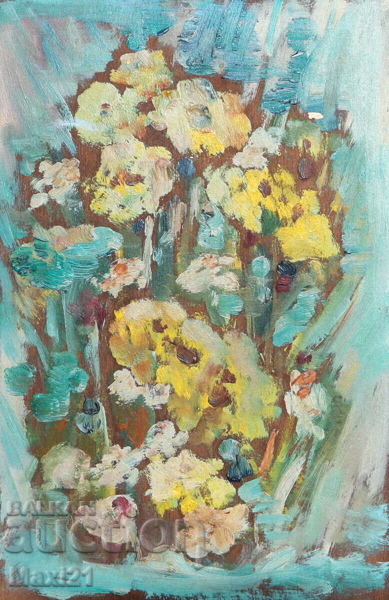 Tablou vechi natură statică flori