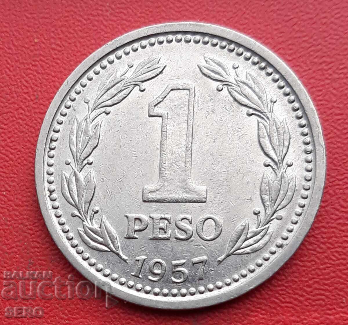 Argentina-1 peso 1957 Argentina-1 peso 1957