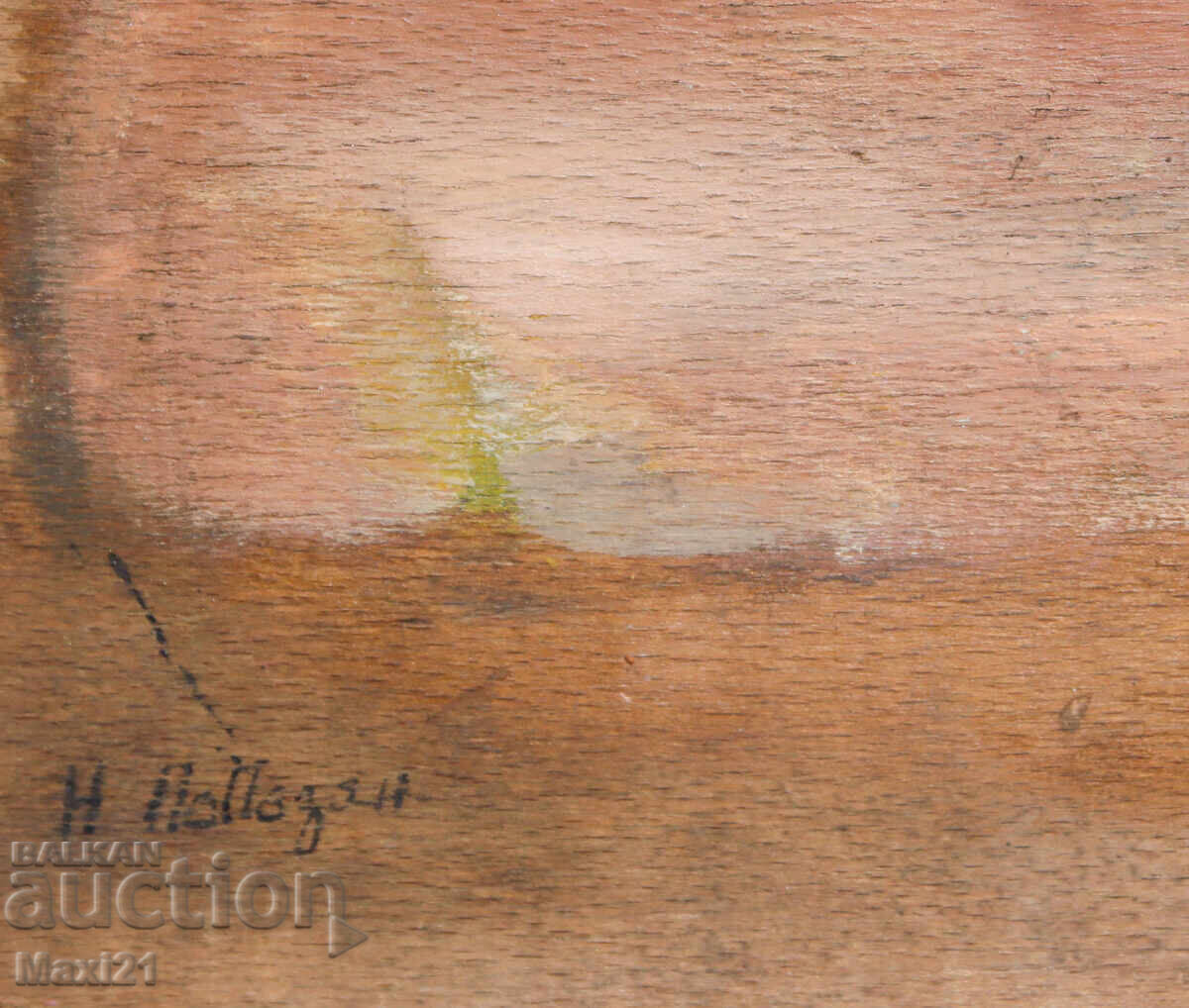 Παλιός πίνακας ελαιογραφίας, παιδικό πορτρέτο - 6