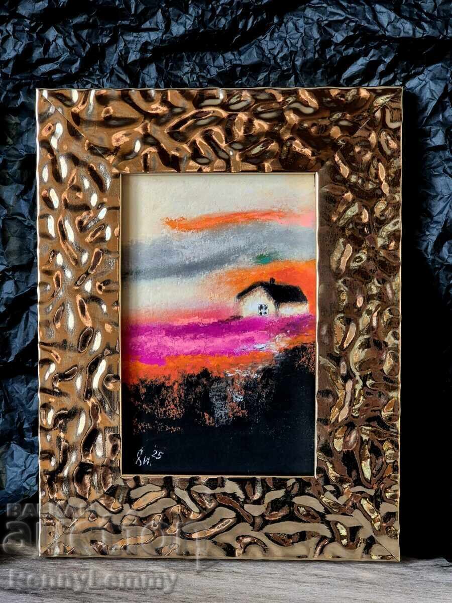 Autumn, miniature painting, original Autumn, miniature painting, original