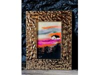 Autumn, miniature painting, original