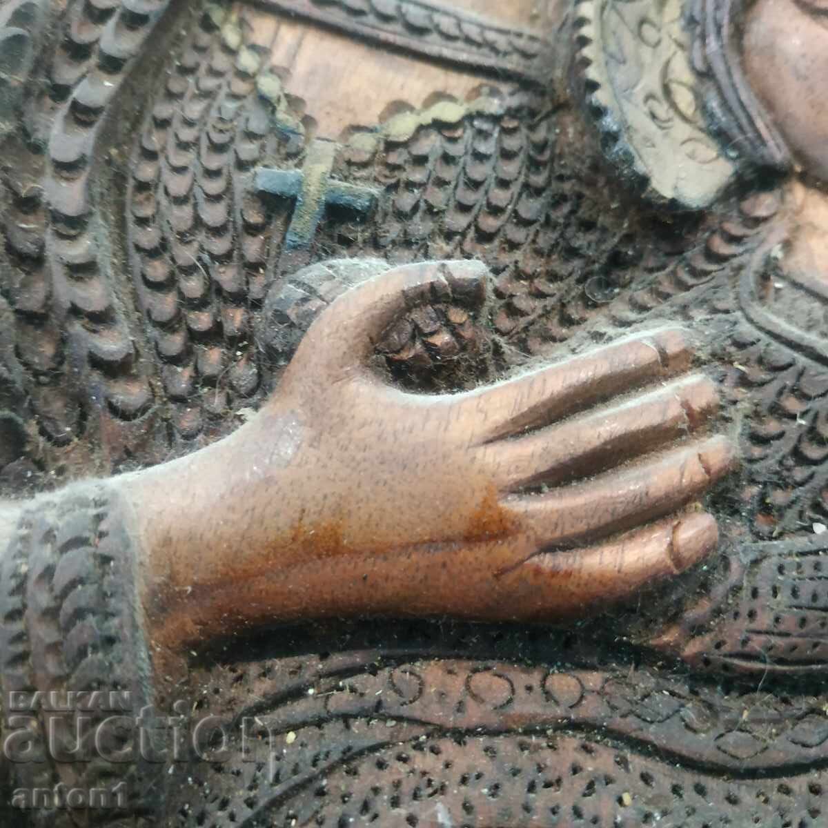 Wooden icon with price 120.00 BGN | € 61.36