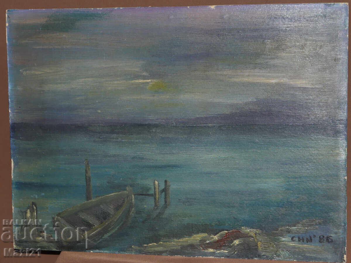 Peisaj marin pictură ulei cu preț 240.00 BGN | € 122.71