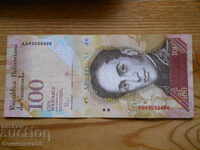 100 bolivara 2015 g - Βενεζουέλα ( VF )