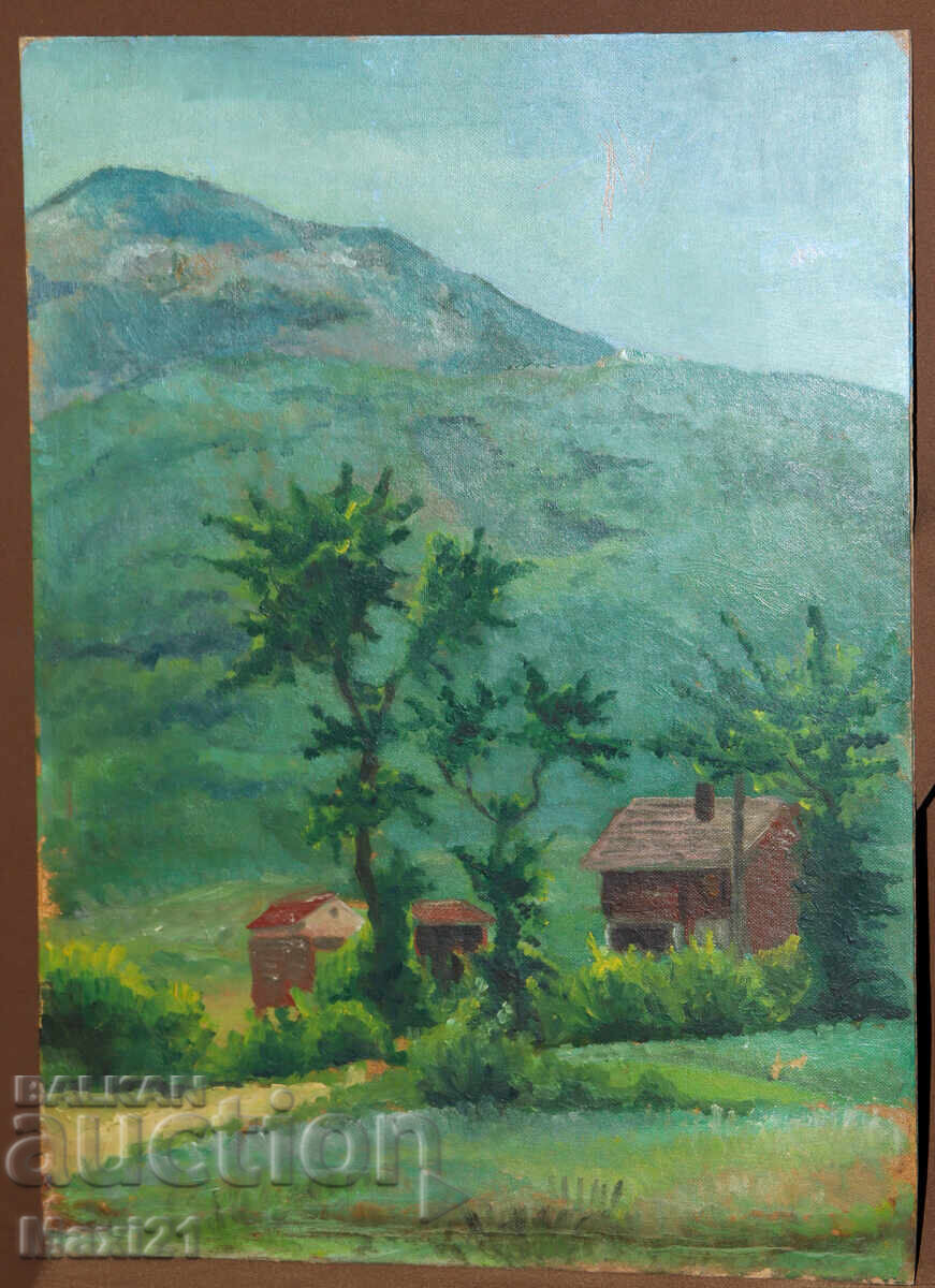 Pictură veche peisaj în ulei cu preț 200.00 BGN | € 102.26