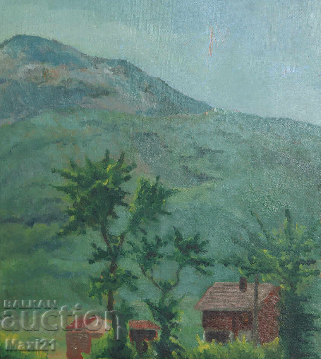 Livrarea Pictură veche peisaj în ulei