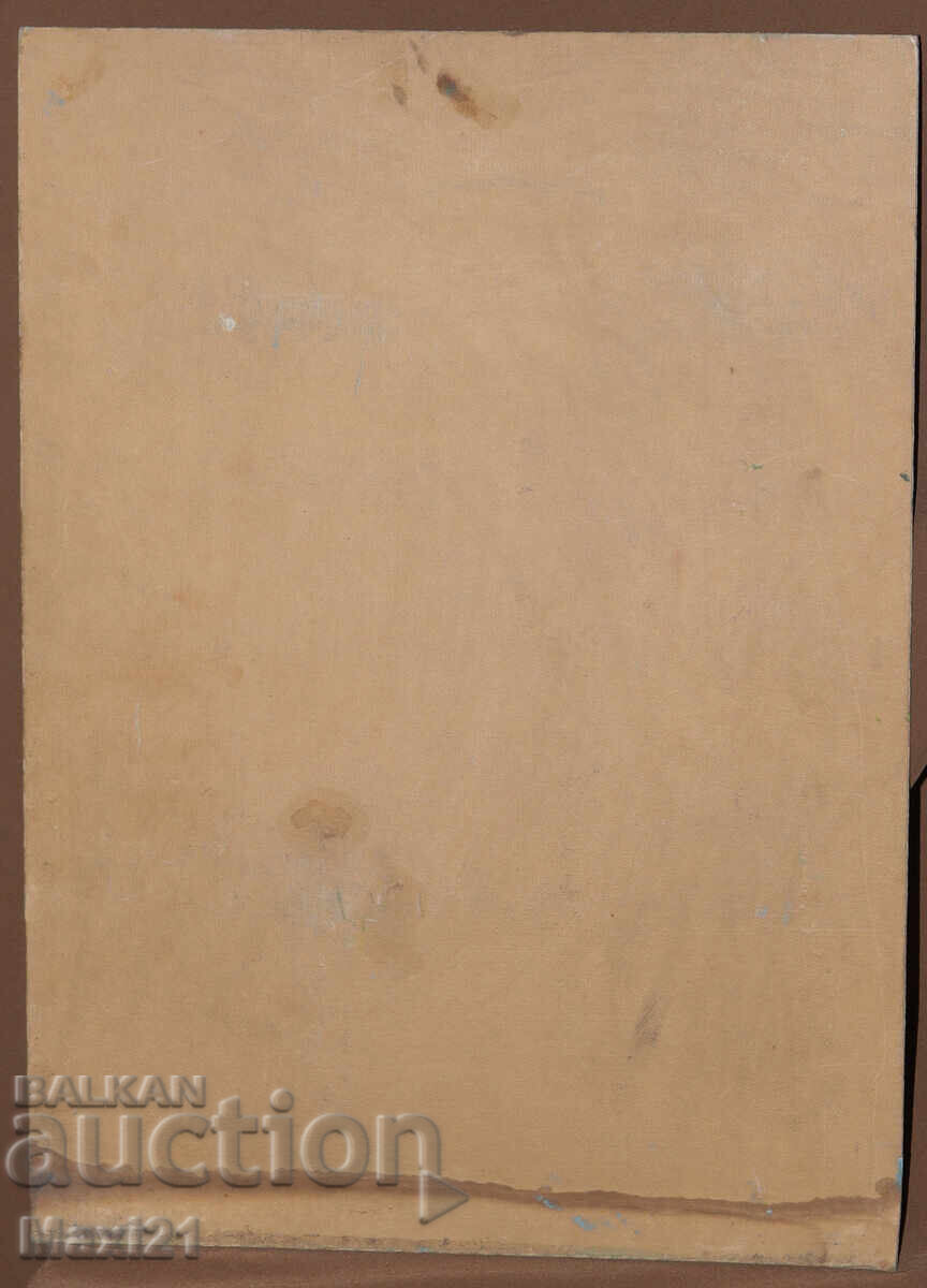 Pictură veche peisaj în ulei - 6