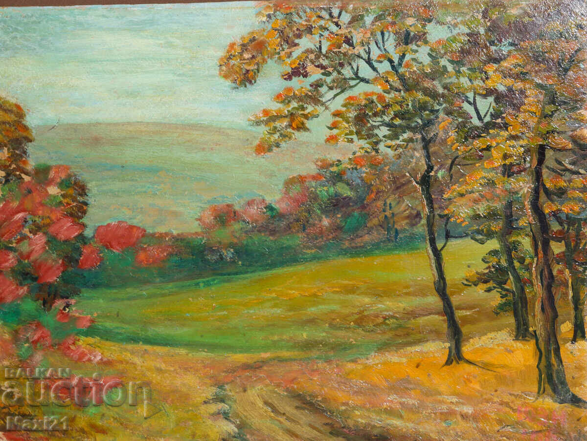 Аукцион Пейзаж стара картина маслени бои