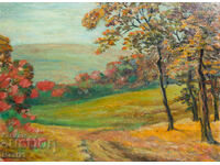 Пейзаж стара картина маслени бои