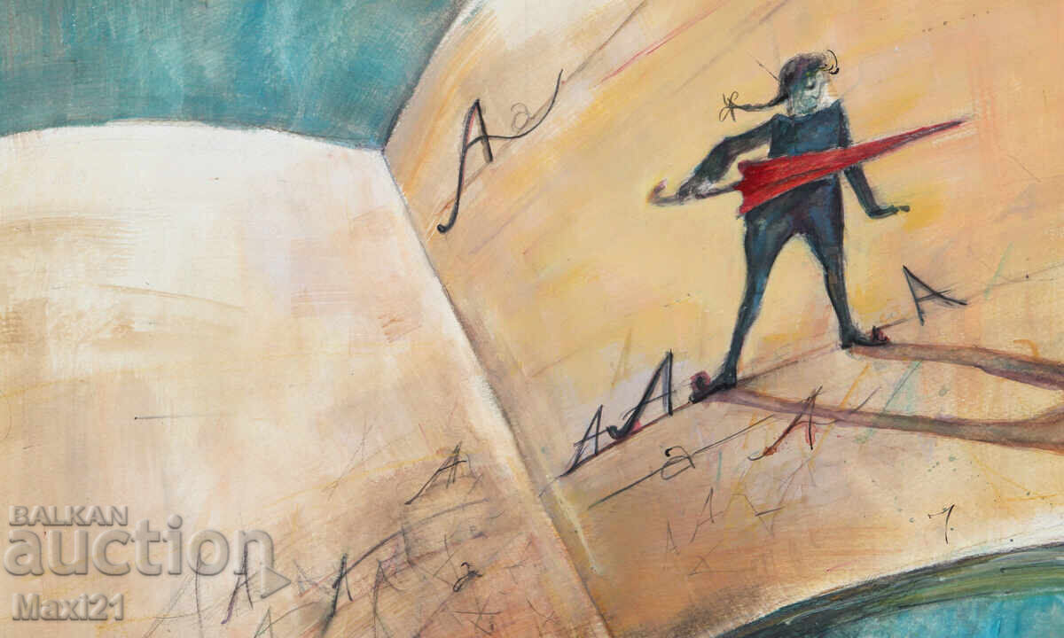 Licitație Ilustrație de poveste, pictură acuarelă