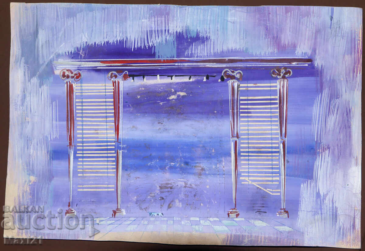 Картина гваш декор сценография с цена 110.00 лв. | € 56.24