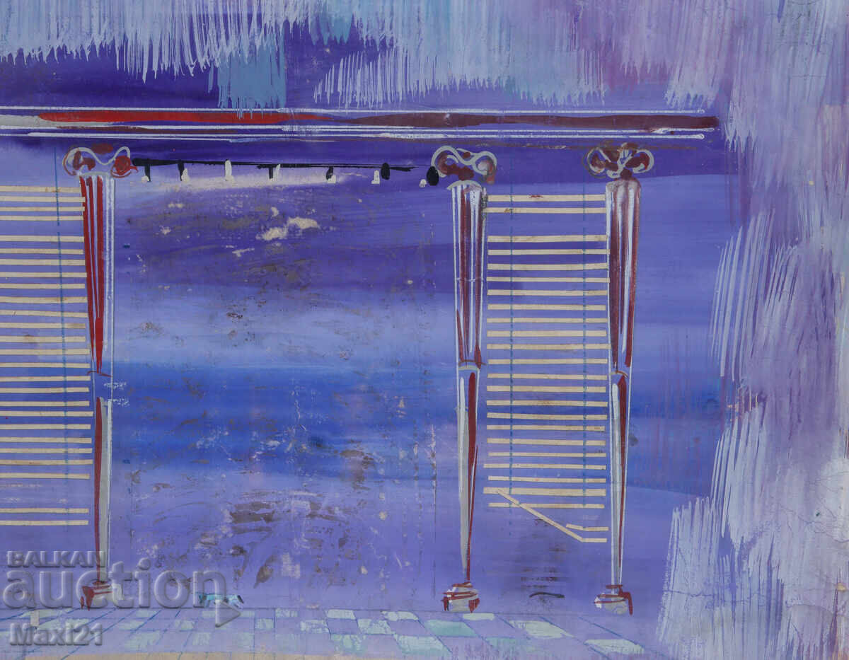 Картина гваш декор сценография - 5