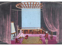 Παλαιό έργο γκουάς διακόσμηση σκηνογραφία