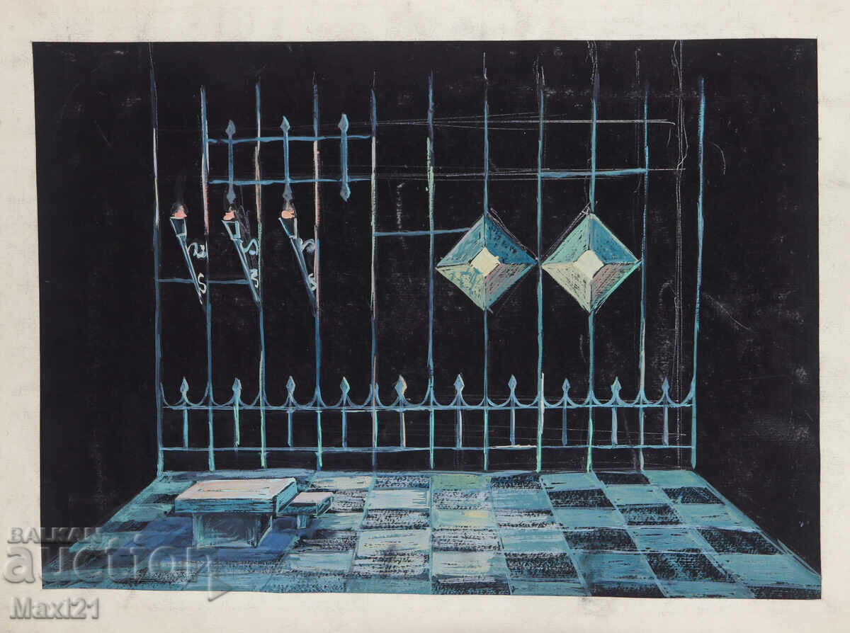 Παλαιό έργο γκουάς διακόσμηση σκηνογραφία με τιμή 200.00 BGN | € 102.26 Παλαιό έργο γκουάς διακόσμηση σκηνογραφία με τιμή 200.00 BGN | € 102.26