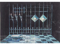 Παλαιό έργο γκουάς διακόσμηση σκηνογραφία