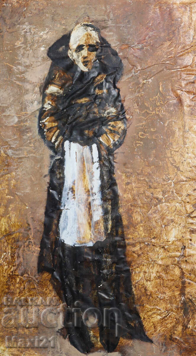 Πίνακας με τέμπερα, πορτρέτο καθολικού μοναχού με τιμή 180.00 BGN | € 92.03