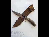Hunting knife with handle