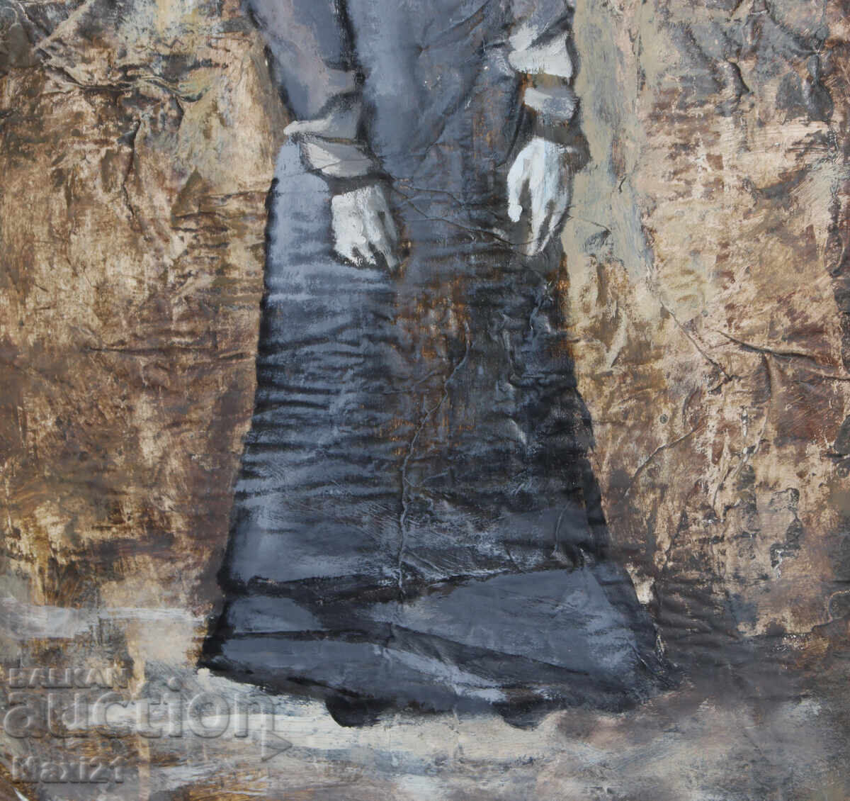 Tablou cu tempera, portret feminin - 6 Tablou cu tempera, portret feminin - 6