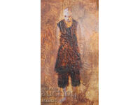 Картина темперни бои мъжки портрет