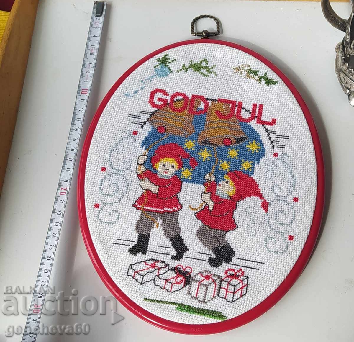 Broderie manuală, goblen înrămat cu preț 21.00 BGN | € 10.74